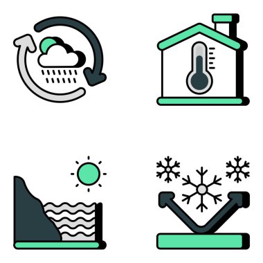 Senin için daha fazla ve daha fazla tasarlayarak gözümüzü açık tutuyoruz. Hava durumu ikonları yaratıcı bir şekilde tasarlanmıştır. Ayrıca, düzenlenebilir dosyalarla birlikte indirin ve havanın tadını çıkarın.!