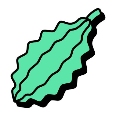 Acı kabağın modaya uygun vektör tasarımı