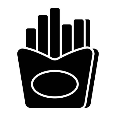 Patates kızartmasının vektör tasarımı