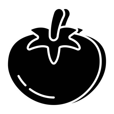 Domatesin modern tasarım simgesi 