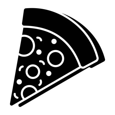 Pizza diliminin düzenlenebilir tasarım simgesi