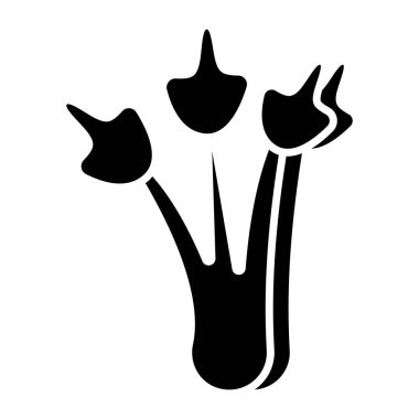 Beyaz arkaplanda izole edilmiş yaprakların simge tasarımı 