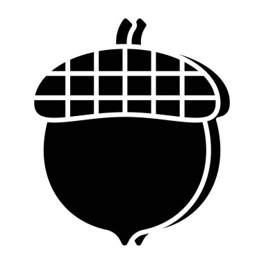 A beautiful design icon of acorn fruit 