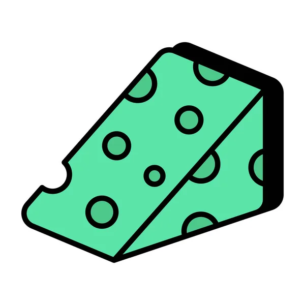 Иконка Сырного Блока — стоковый вектор