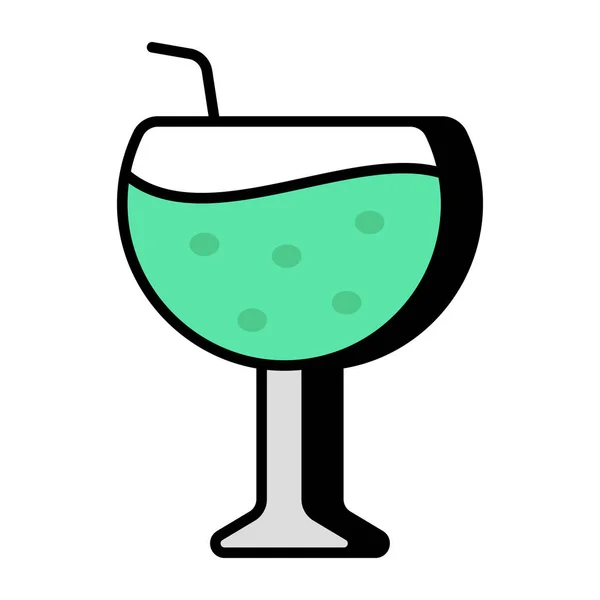 Иконка Шипучего Напитка Редактируемый Вектор — стоковый вектор