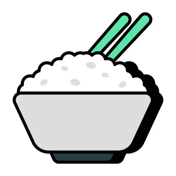 Food Bowl Icon Trendy Design — Stockvektor