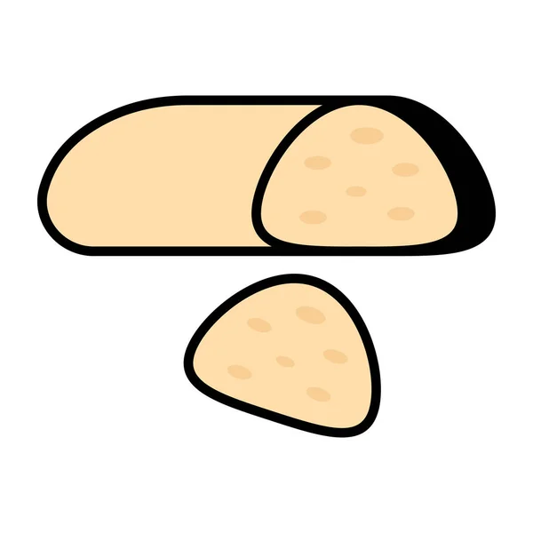 Trendy Design Icon Loaf Bread — Stock Vector