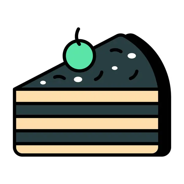 Perfect Design Icon Cake Slice — Stock Vector