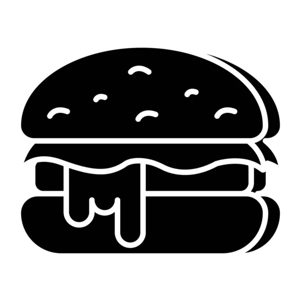 Μοντέρνο Σχέδιο Εικονίδιο Του Burger — Διανυσματικό Αρχείο