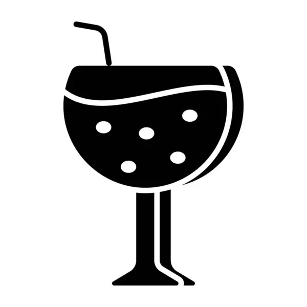 Иконка Шипучего Напитка Редактируемый Вектор — стоковый вектор