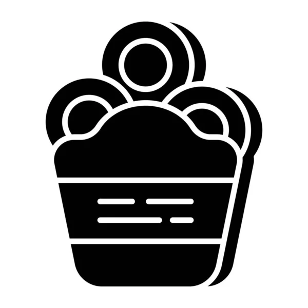 Unikátní Designová Ikona Cibulových Kroužků — Stockový vektor