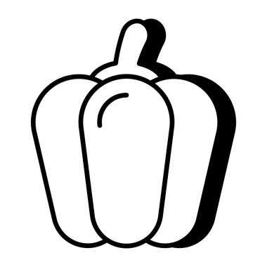 Capsicum 'un mükemmel bir tasarım simgesi