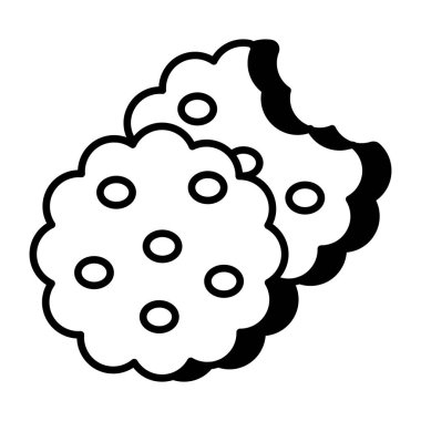 Kurgulanabilir bir bisküvi tasarım simgesi