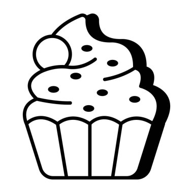 Lezzetli bir dondurma ikonu.