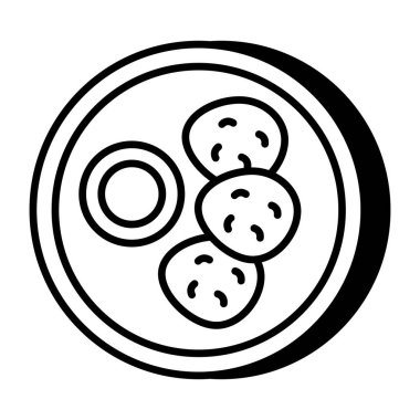 Kurabiyelerin düzenlenebilir tasarım simgesi 