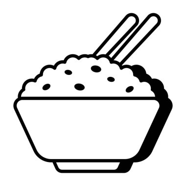 Gıda kase simgesi modada