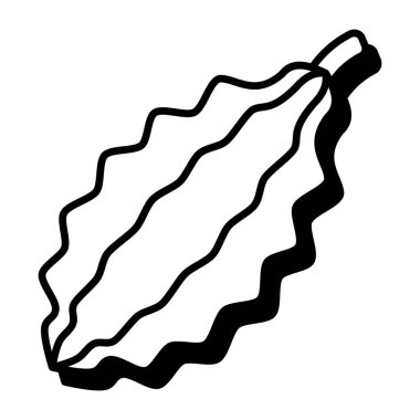 Acı kabağın modaya uygun vektör tasarımı