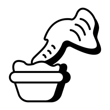 Patates kızartmasının vektör tasarımı