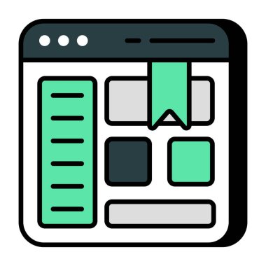 Yer imi web sitesinin yaratıcı tasarım simgesi 