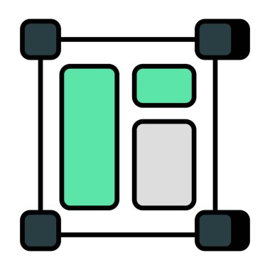      Modern style icon of transformation tool 