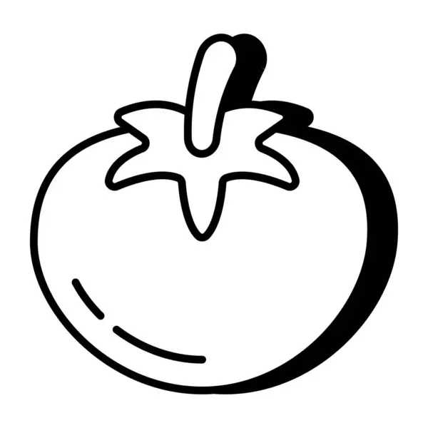 Icône Design Moderne Tomate — Image vectorielle