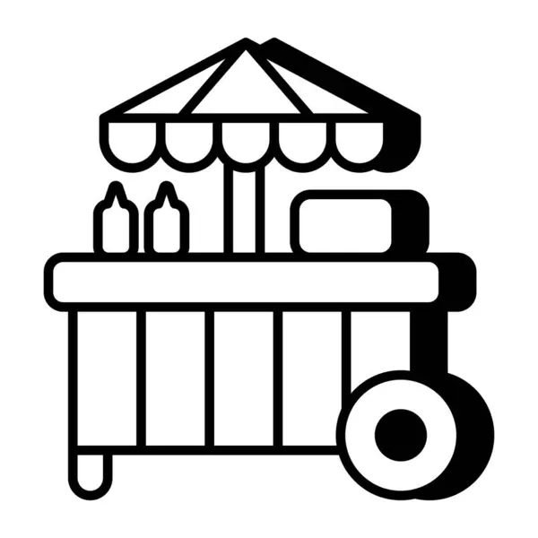 Современный Дизайн Икона Доставки Продуктов Питания — стоковый вектор
