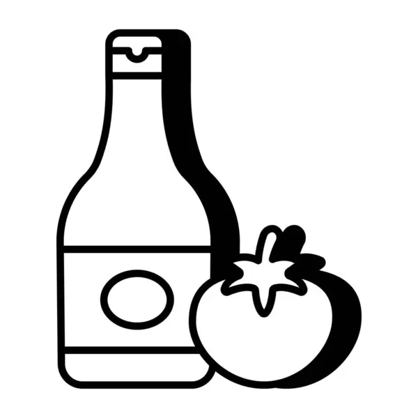 番茄酱瓶高级下载图标 — 图库矢量图片