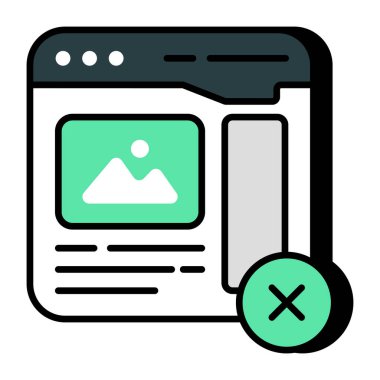 Web galerisi olmayan yaratıcı tasarım simgesi