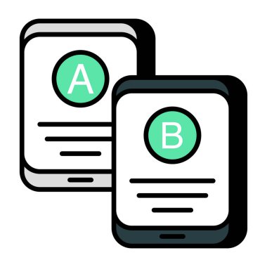 A / b testinin vektör tasarımı 