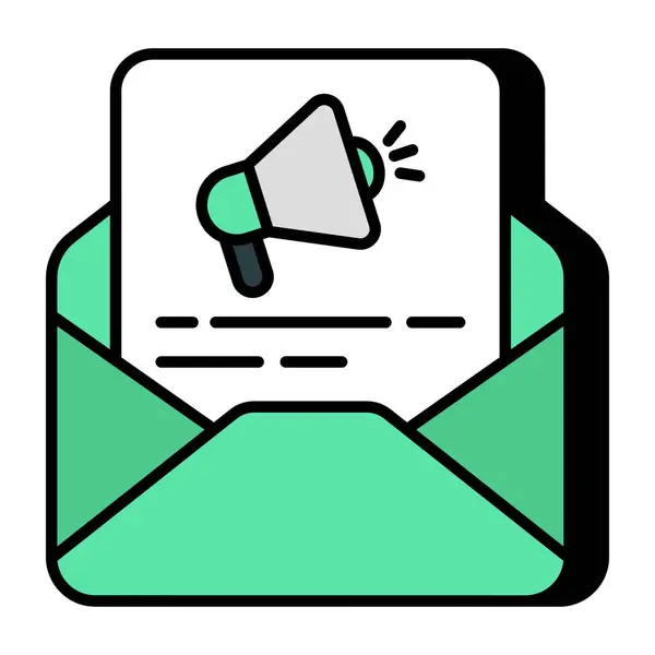 Modern Design Icon Mail Marketing — Stock Vector