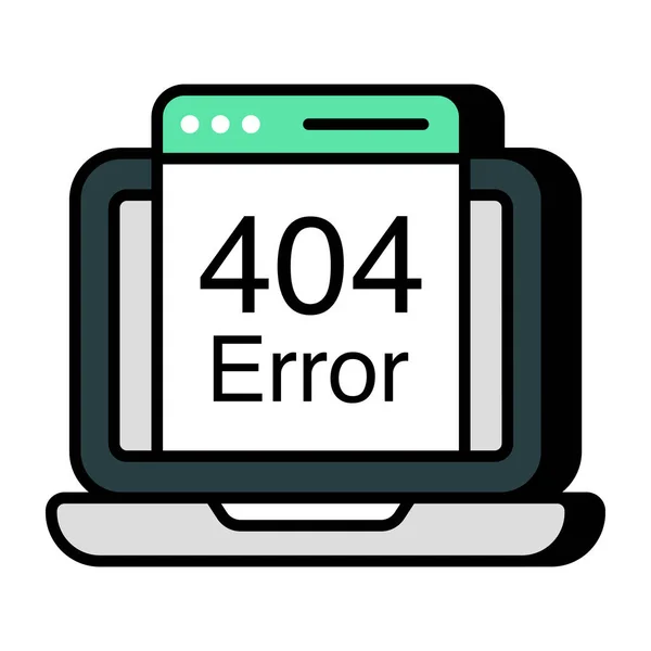 Ein Kreativer Designvektor Des Fehlers 404 — Stockvektor