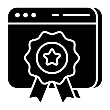 Vector design of awarded website 