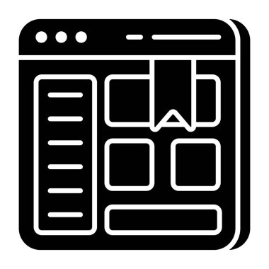 Yer imi web sitesinin yaratıcı tasarım simgesi 