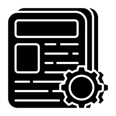        İçerik yönetiminin mükemmel tasarım vektörü 