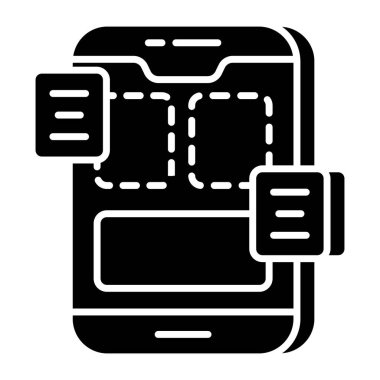        Mobil tasarımın premium indirme vektörü 