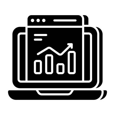 Web istatistiklerinin yaratıcı tasarım simgesi