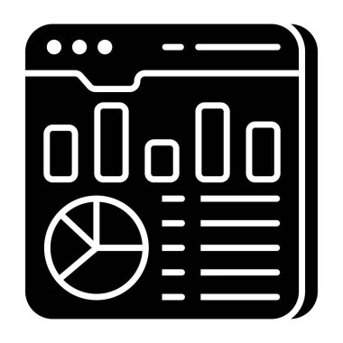 Web istatistiklerinin yaratıcı tasarım simgesi