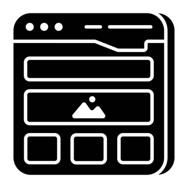 Web manzarasının yaratıcı tasarım simgesi