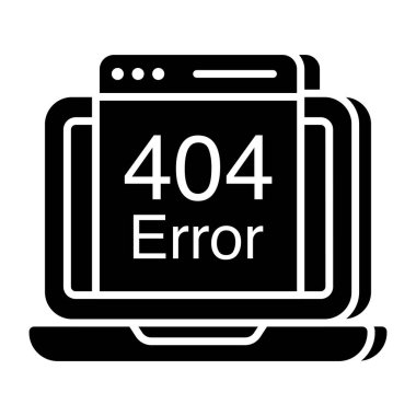         Hata 404 'ün yaratıcı tasarım vektörü 