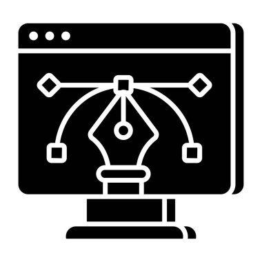        Düğümlü kalem, daha bezier araç simgesi 