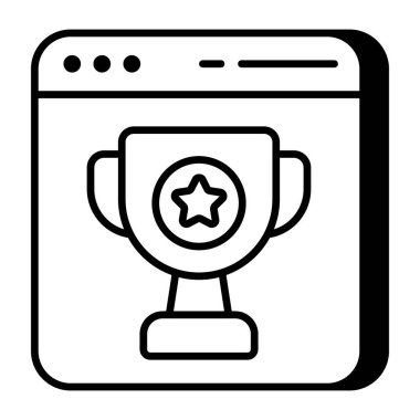 Web sitesi sıralamasının düz tasarım simgesi 