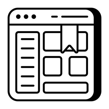 Yer imi web sitesinin yaratıcı tasarım simgesi 