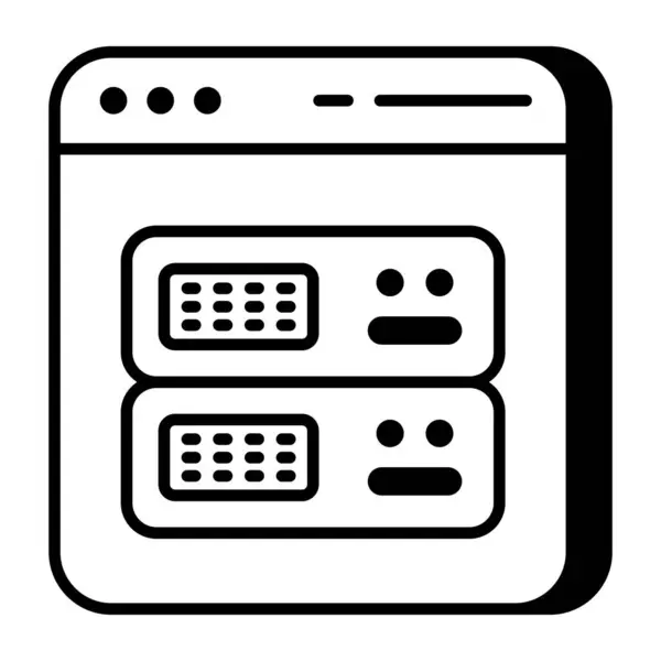 Дизайн Иконки Онлайн Сервера — стоковый вектор