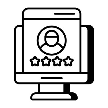 Hesap girişinin modern tasarım simgesi