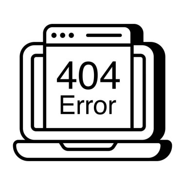         Hata 404 'ün yaratıcı tasarım vektörü 