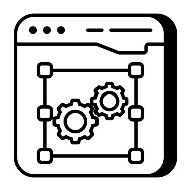      Modern style icon of transformation tool 