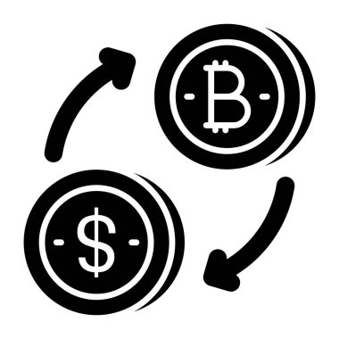 Bitcoin 'den dolara, para değişimi kavramı