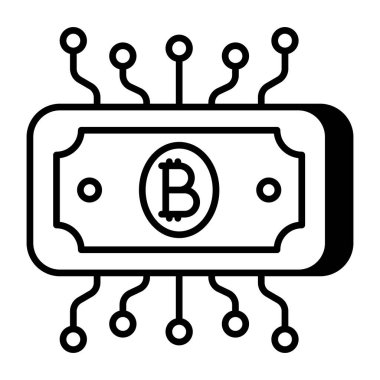 Bitcoin ağının premimium indirme simgesi 