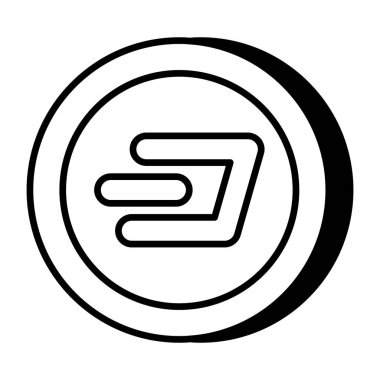 Çizgi paranın mükemmel tasarım simgesi  