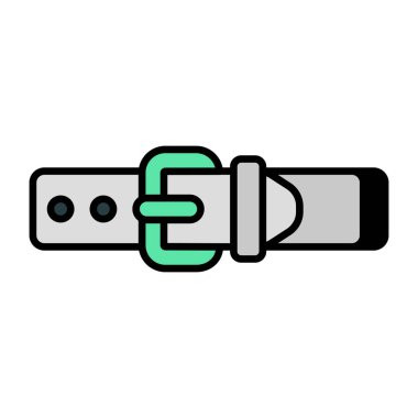 Bel kemeri simgesi, düzenlenebilir vektör 